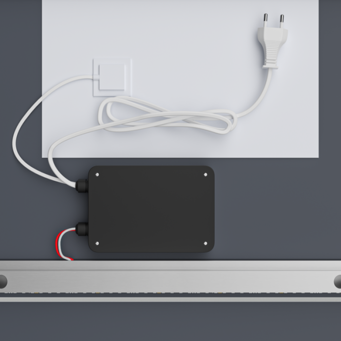 Дзеркало Mixxus Premium CUBIC MR14-70x50-Reverse з Led Touch, Anti-fog, димером, регулятором яскравості (MP6647)