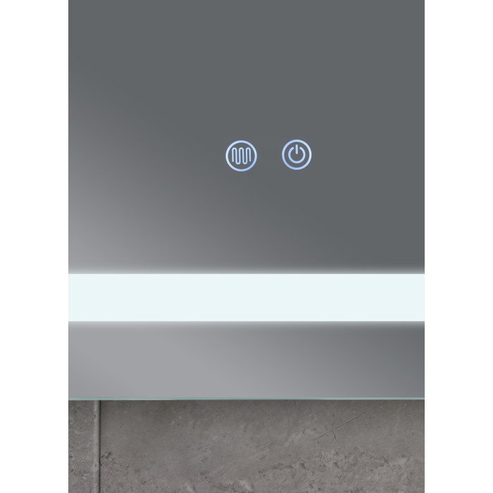 Дзеркало Mixxus STYLE MR13-70x50-Reverse з Led Touch, Anti-fog, димером, регулятором яскравості (MI6665)