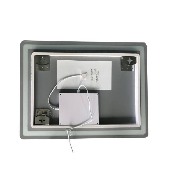 Дзеркало Zerix Mirra MR05-70x50-REVERSE з LED Touch, Anti-fog, димером, регулятором яскравості (ZX6055)