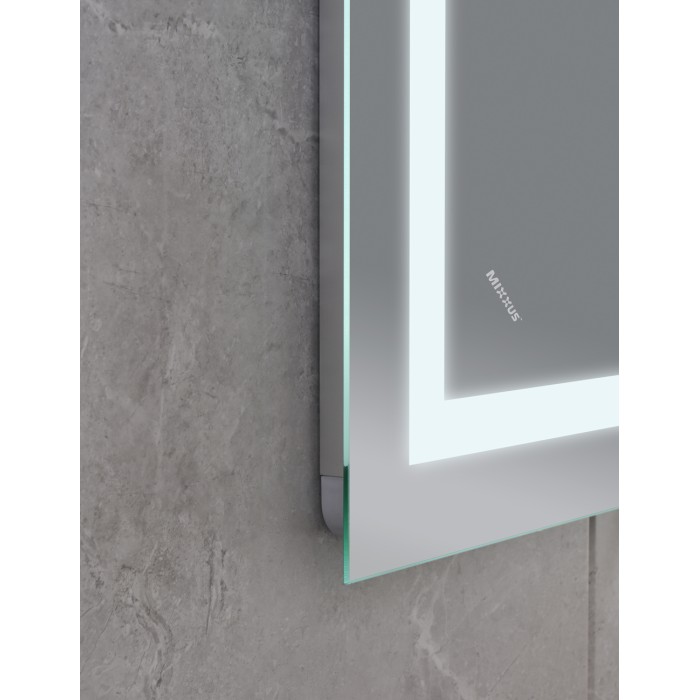 Дзеркало Mixxus WARM MR12-80x60-Reverse з Led Touch, Anti-fog, димером, регулятором яскравості (MI6672)