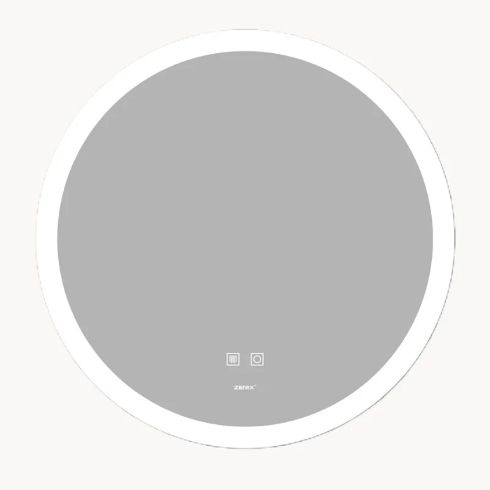 Дзеркало Zerix Solo MC02-60 з LED Touch, Anti-fog, димером, регулятором яскравості (ZX6065)