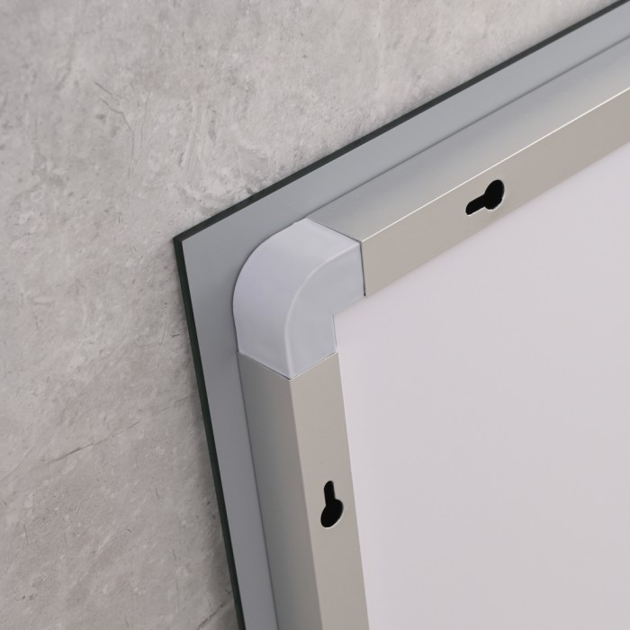 Дзеркало Mixxus LIGHT MR01-70x50 з Led Touch, Anti-fog, димером, регулятором яскравості, годинником (MI6000)