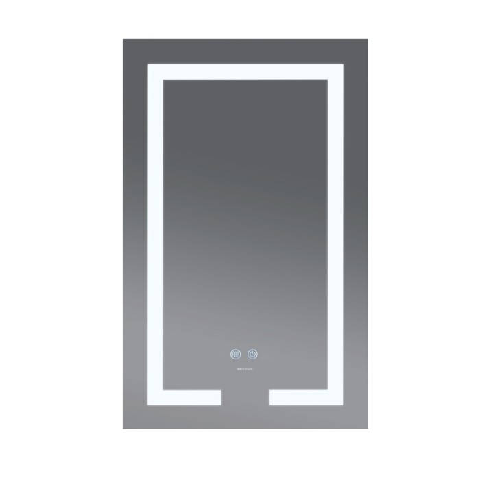 Дзеркало Mixxus HARD MR07-50x80 з Led Touch, Anti-fog, димером, регулятором яскравості (MX9992)