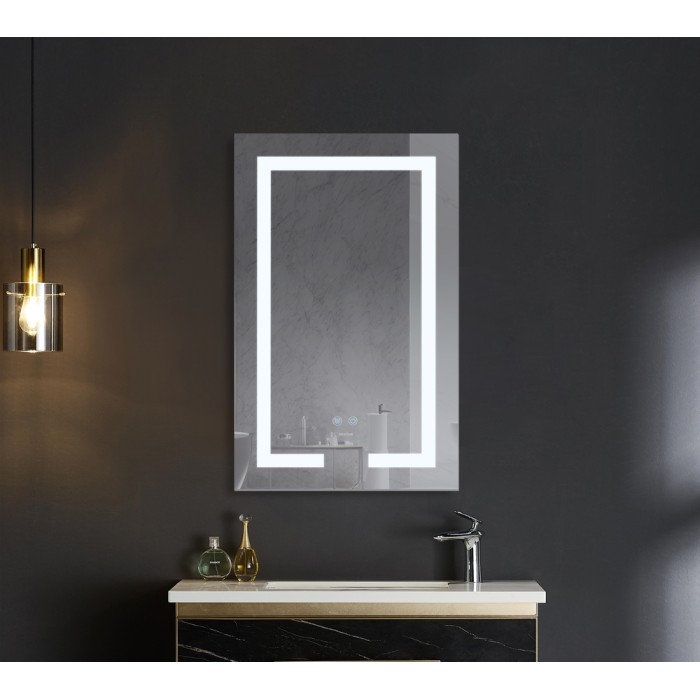 Дзеркало Mixxus HARD MR07-50x80 з Led Touch, Anti-fog, димером, регулятором яскравості (MX9992)