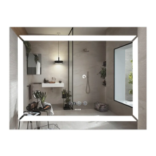 Дзеркало Mixxus LIGHT MR01-70x50 з Led Touch, Anti-fog, димером, регулятором яскравості, годинником (MI6000)