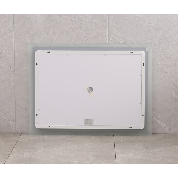 Дзеркало Mixxus FLAT MR04-80x60 з Led Touch, Anti-fog, димером, регулятором яскравості, годинником (MI6928)
