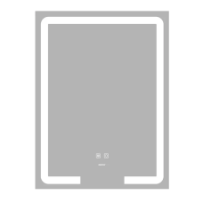 Дзеркало Zerix Prime MR02-60x80 з LED Touch, Anti-fog, димером, регулятором яскравості (ZX6051)