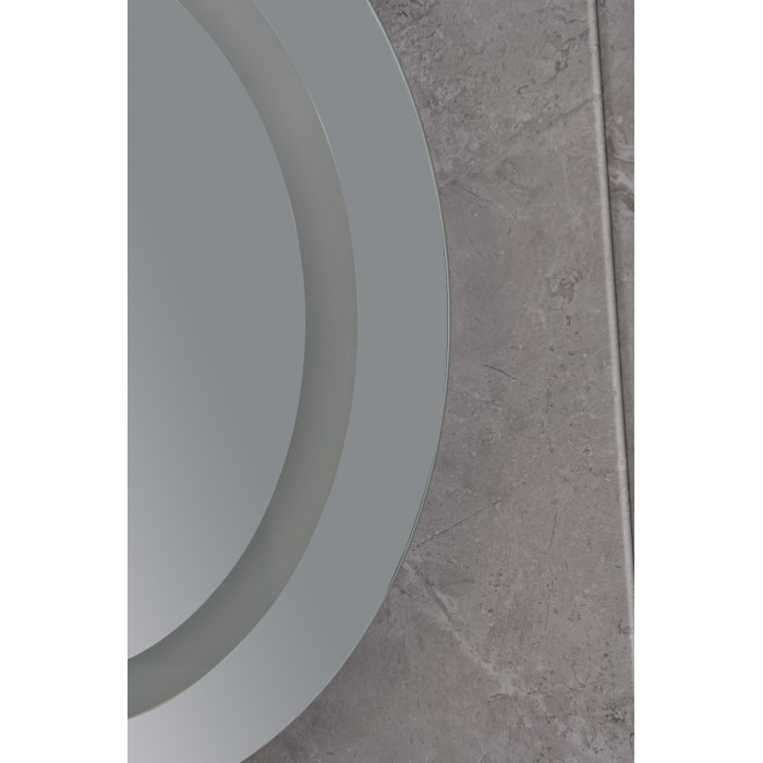 Дзеркало Mixxus PLAIN MC02-60-CASE з Led Touch, Anti-fog, димером, регулятором яскравості, годинником (MI6661)