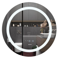 Дзеркало Mixxus PLAIN MC02-60-CASE з Led Touch, Anti-fog, димером, регулятором яскравості, годинником (MI6661)