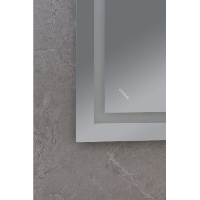 Дзеркало Mixxus WARM MR12-70x50-Reverse з Led Touch, Anti-fog, димером, регулятором яскравості (MI6670)