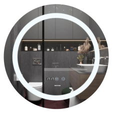 Дзеркало Mixxus PLAIN MC02-60 з Led Touch, Anti-fog, димером, регулятором яскравості, годинником (MI6012)