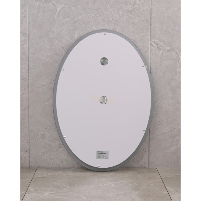 Дзеркало Mixxus PLAIN MV02-50x70 з Led Touch, Anti-fog, димером, регулятором яскравості, годинником (MI6010)
