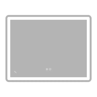 Дзеркало Zerix Mirra MR05-90x70-REVERSE з LED Touch, Anti-fog, димером, регулятором яскравості (ZX6059)