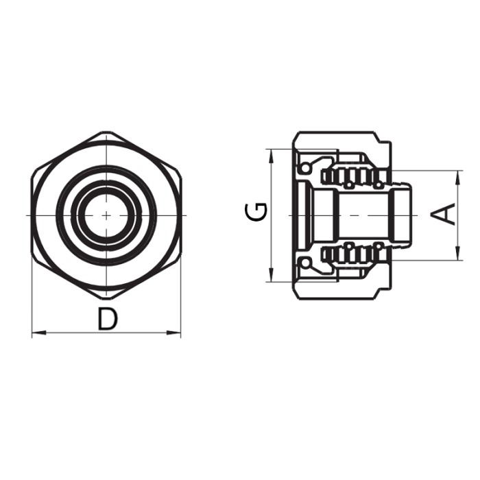 Євроконус Roho R581-075 - 3/4"EK 16х2 (RO0247)