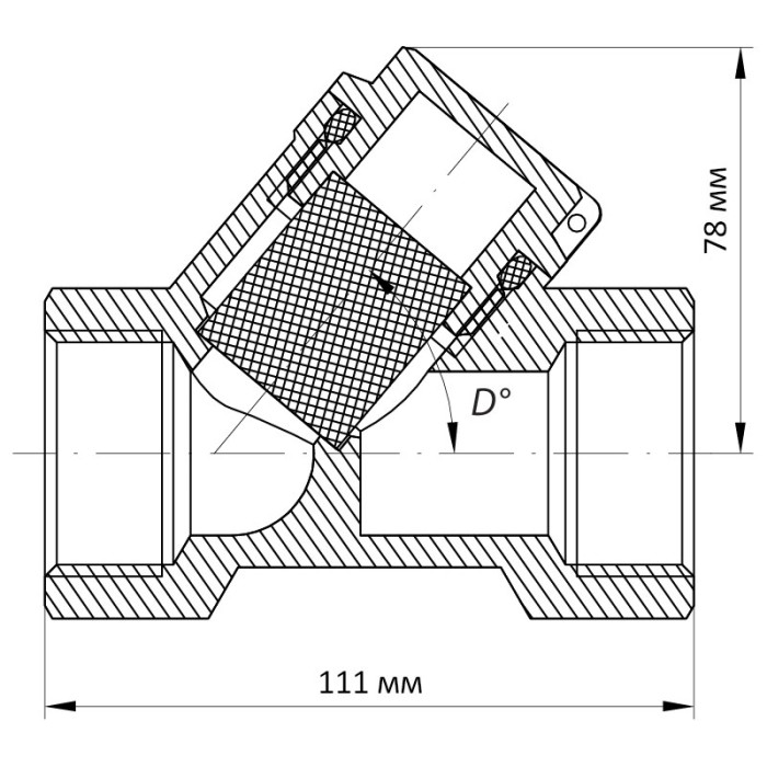 Фільтр грубої очистки 1-1/2" (Koer KR.F01) (KR2870)