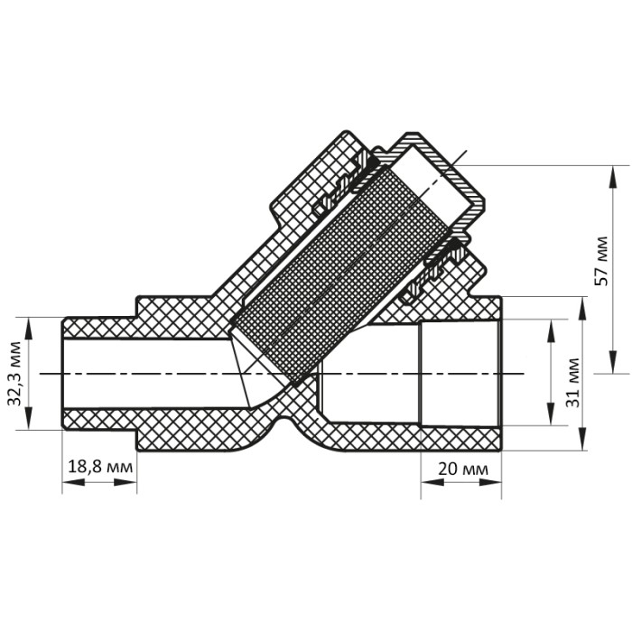 Фільтр грубої очистки 32 PPR Koer K0148.PRO (KP0187)