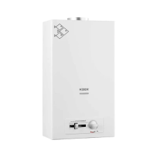 Газова колонка KOER KWH.G0410 WHITE димохідна з п'єзорозпалом 10 л/хв (колір білий) (KR5663)