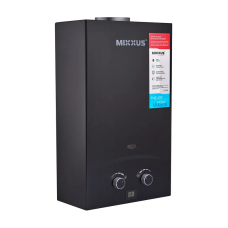 Газова колонка MIXXUS GWH-0210 BASIC BLACK димохідна 10 л/хв (колір чорний) (WH0023)