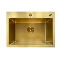Мийка Mixxus MH5843 Micro Decor Brushed Gold (3.0/0.8) з нерж. сталі (колір матове золото) (MI8218)