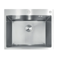 Мийка з нержавіючої сталі MIXXUS MH6050 DECOR SS COLOR (MH6050 DECOR NANO-SILVER) (3.0/0.8) колір нержавійка (MI7043)
