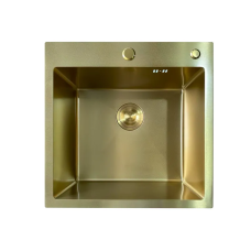 Мийка Mixxus MH5050 Micro Decor Brushed Gold (3.0/0.8) з нерж. сталі (колір матове золото) (MI8214)