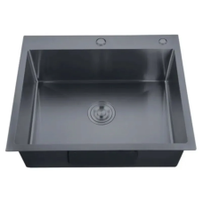 Мийка з нерж. сталі ZERIX ZH6050-215 NANO-BLACK (3.0/0.8) (MX1586)