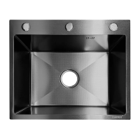 Мийка з нержавіючої сталі ZERIX ZH5045 MICRO DECOR GRAPHITE (3.0/0.8) (колір графіт) (ZX6169)