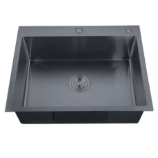 Мийка Zerix ZH5843-215 Nano-Black (3.0/0.8) з нержавіючої сталі (MX1584)