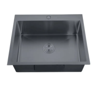 Мийка Zerix ZH5045-215 Nano-Black (3.0/0.8) з нерж. сталі (MX1580)