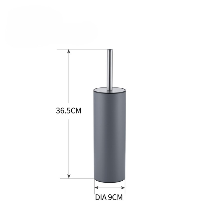Йоржик для унітазу підлоговий Mixxus Premium Ellipse-TB0201 Graphite колір графіт (MI7068)