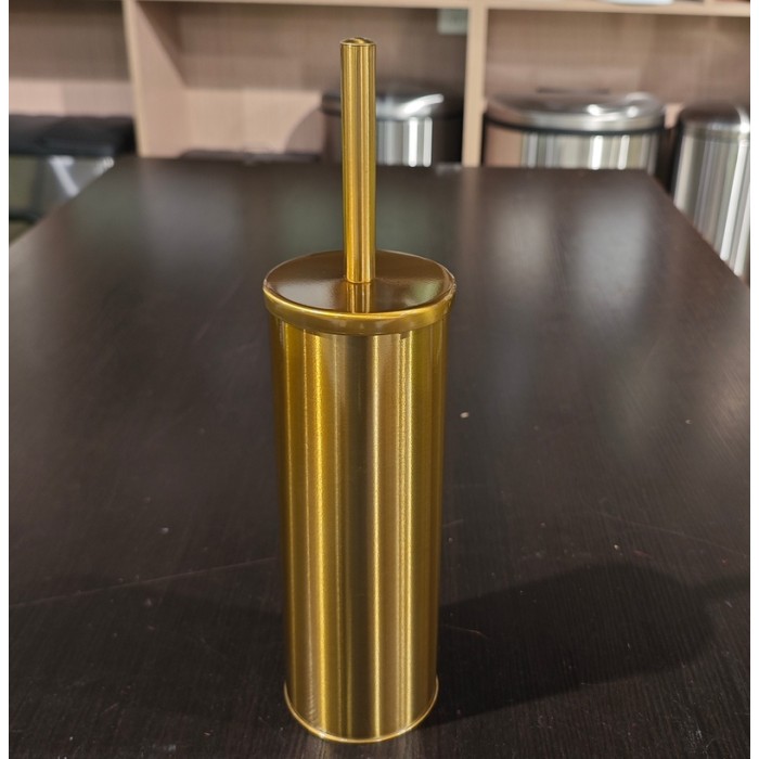 Йоржик для унітазу підлоговий Mixxus Ellipse-TB0202 Brushed Gold (колір матове золото) (MI8401)