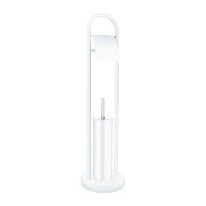 Єрш для підлоги з папероутримувачем Zerix KIT ME04 White (ZX4643)
