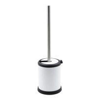 Йоржик для унітазу підлоговий Mixxus Topper-TB0201 White колір білий (MI7094)