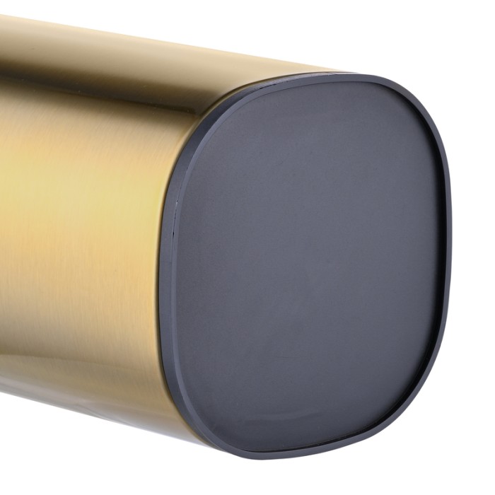 Йоржик для унітазу підлоговий Mixxus Premium Quadro-TB0201 Brushed Gold (колір матове золото) (MI8395)