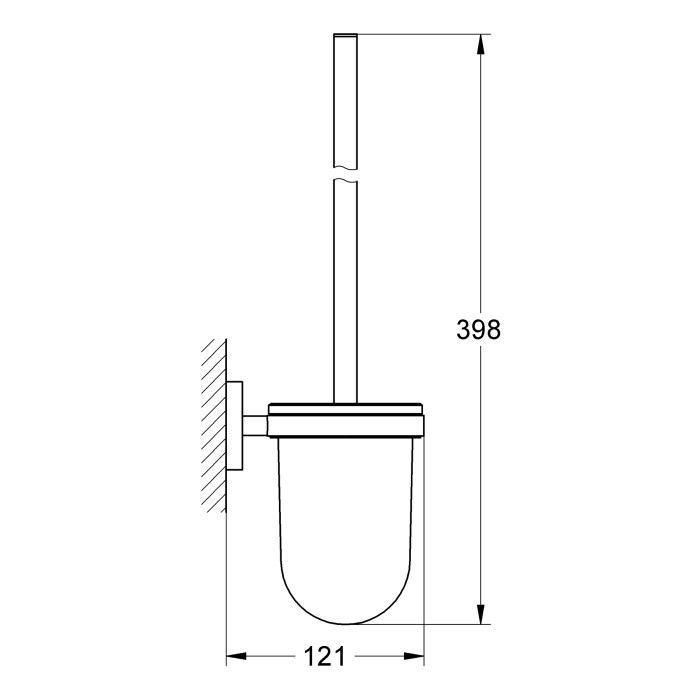 Туалетний йоржик у комплекті Grohe Essentials New (40374001)