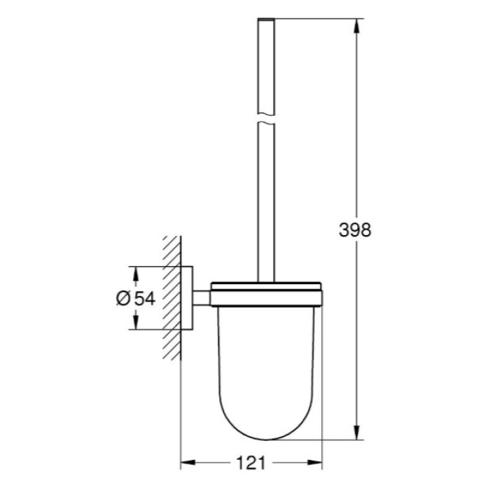 Туалетна щітка у комплекті Grohe Essentials (1024682430)