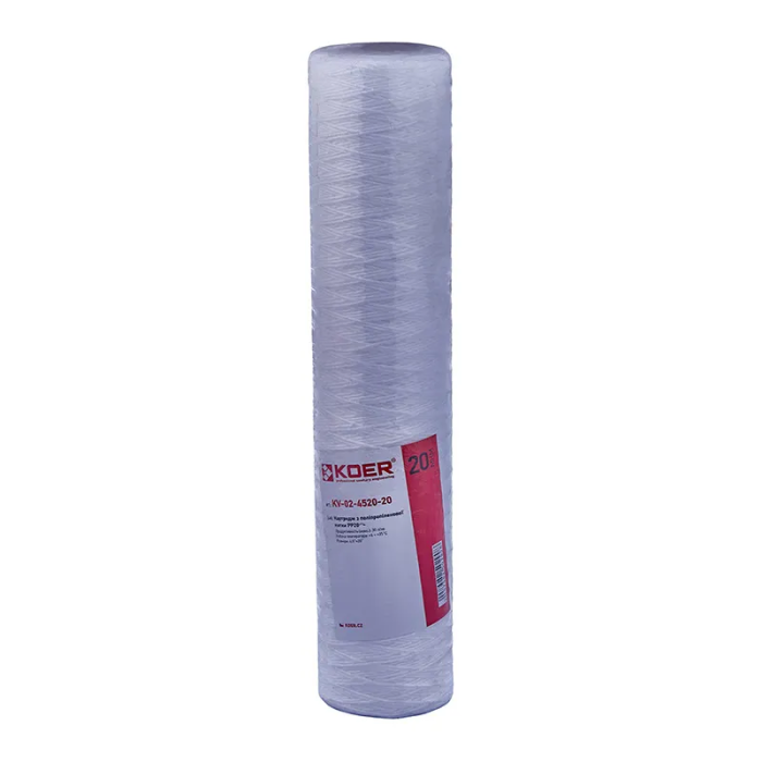 Картридж із поліпропіленової нитки Koer KV-02-4520-20 (PP20 4,5"x20") (KR5029)