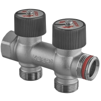 Колектор вентильний без фітингу Koer KR.1128-2 - 3/4"x3/4"x3/4"x2 Ways (KR5871)
