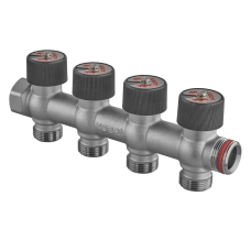 Колектор вентильний без фітингу Koer KR.1128-4 - 3/4"x3/4"x3/4"x4 Ways (KR5873)