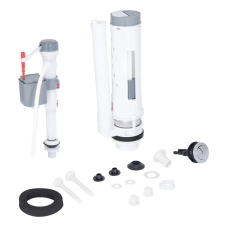 Комплект арматури: MIXXUS BUTTON-1804-1/2" СПУСКНА 2-х кнопочна + НАПОВНЮВАЛЬНА з НИЖНІМ підведенням, пластикове різьблення 1/2" (MI8413)