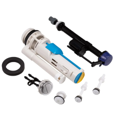 Комплект арматури Mixxus Premium BUTTON-1803-1/2" спускна 2-х кнопочна+наповнювальна з нижн.підкл., пласт.різьб.1/2" (MP6721)