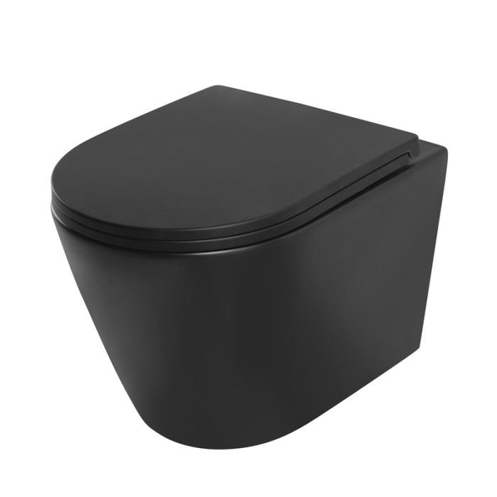 MIXXUS PREMIUM BEVEL-SET-2101 BLACK Комплект: Унітаз система змиву TORNADO 1.0+ Інсталяція з панеллю змиву BLACK MAT (MP6669)