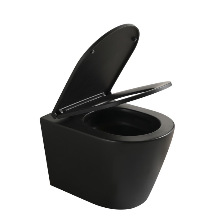 MIXXUS PREMIUM BEVEL-SET-2101 BLACK Комплект: Унітаз система змиву TORNADO 1.0+ Інсталяція з панеллю змиву BLACK MAT (MP6669)