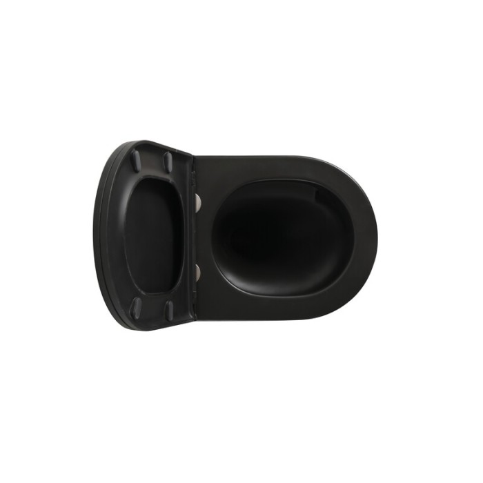 MIXXUS PREMIUM BEVEL-SET-2101 BLACK Комплект: Унітаз система змиву TORNADO 1.0+ Інсталяція з панеллю змиву BLACK MAT (MP6669)