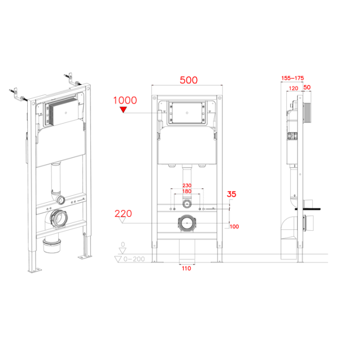 MIXXUS PREMIUM ELLIPSE-SET-2101 Комплект: Унітаз система змиву TORNADO 3.0+ Інсталяція з панеллю змиву WHITE (MP6667)