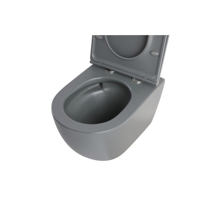 MIXXUS PREMIUM ELLIPSE-SET-2101 GRAY Комплект: Унітаз система змиву TORNADO 3.0+ Інсталяція з панеллю змиву GUN GRAY (MP6668)