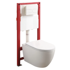 MIXXUS PREMIUM ELLIPSE-SET-2101 Комплект: Унітаз система змиву TORNADO 3.0+ Інсталяція з панеллю змиву WHITE (MP6667)