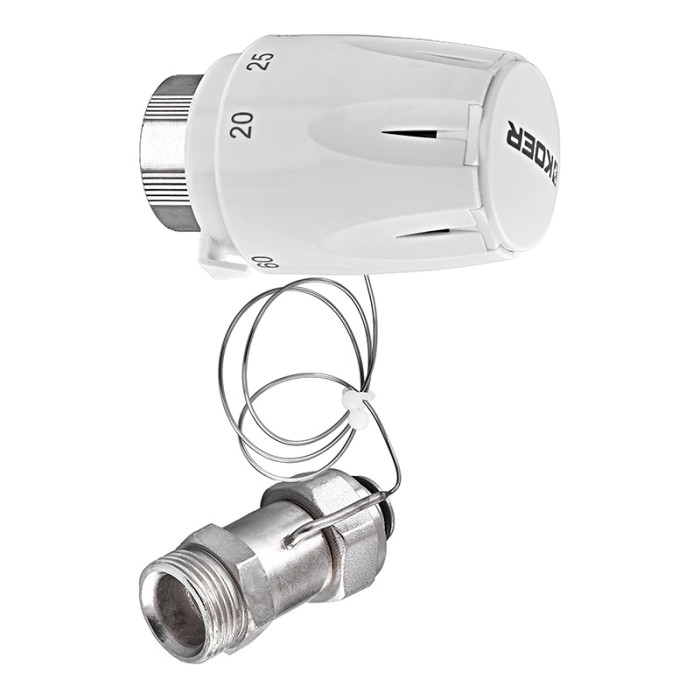 Термоголовка Koer KR.1337 - M30x1.5 з проточним сенсором (KR5219)