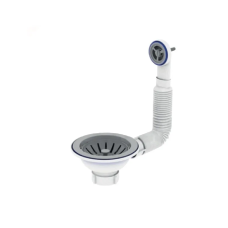 Випуск різьбовий Zerix KS-02 3 1/2" з гнучким круглим переливом (ZX5092)