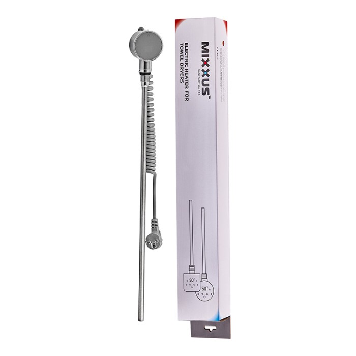 ТЕН електричний Mixxus TEH-0106 CHROME для сушарок рушників 600W (колір хром) (MI6629)